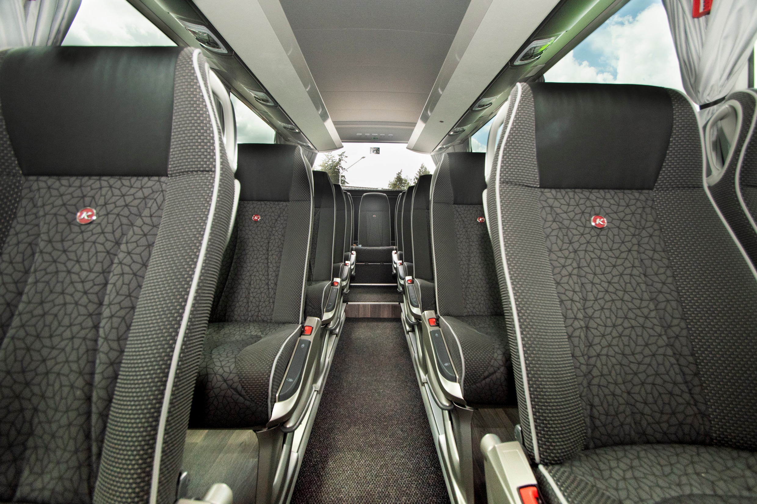 XL-Class interior: view along the centre aisle